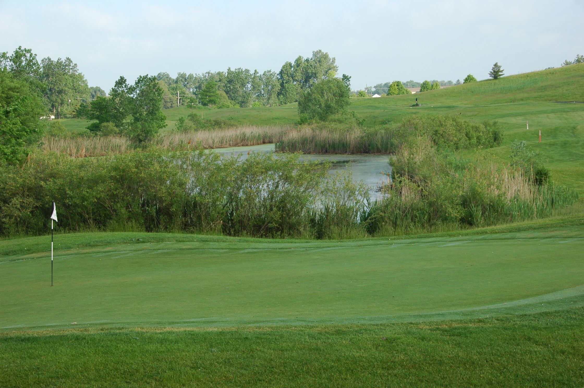 The beautiful scenery of the Lakes of Taylor Golf Course.
